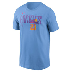 Kris Bryant Colorado Rockies Nike 2025 City Connect Fuse Name & Number T-Shirt - MLB T-shirts