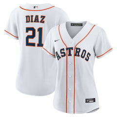 Yainer Diaz Houston Astros Nike Women's Home Replica Jersey - MLB Jerseys