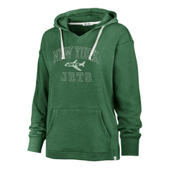 New York Jets '47 Women's Plus Size Clarity Kennedy Pullover Hoodie | NFL Sale