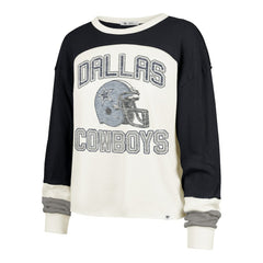 Dallas Cowboys '47 Women's Plus Size Double Header Curve Toni Long Sleeve T-Shirt | NFL On sale