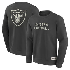 Las Vegas Raiders Elements Future Ground Lettering Pullover Sweatshirt | NFL Online
