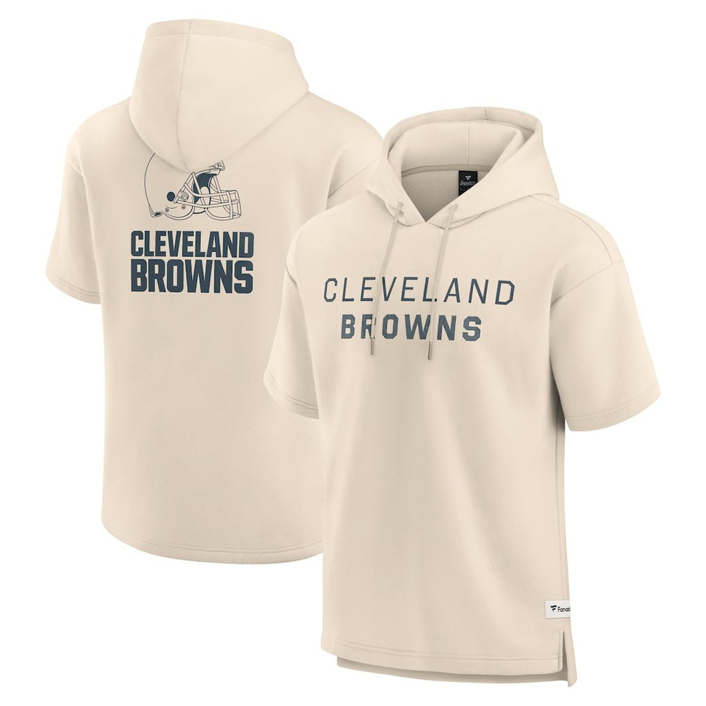 Cleveland Browns Elements Future Ground Lettering Short Sleeve Pullover Hoodie | NFL Online