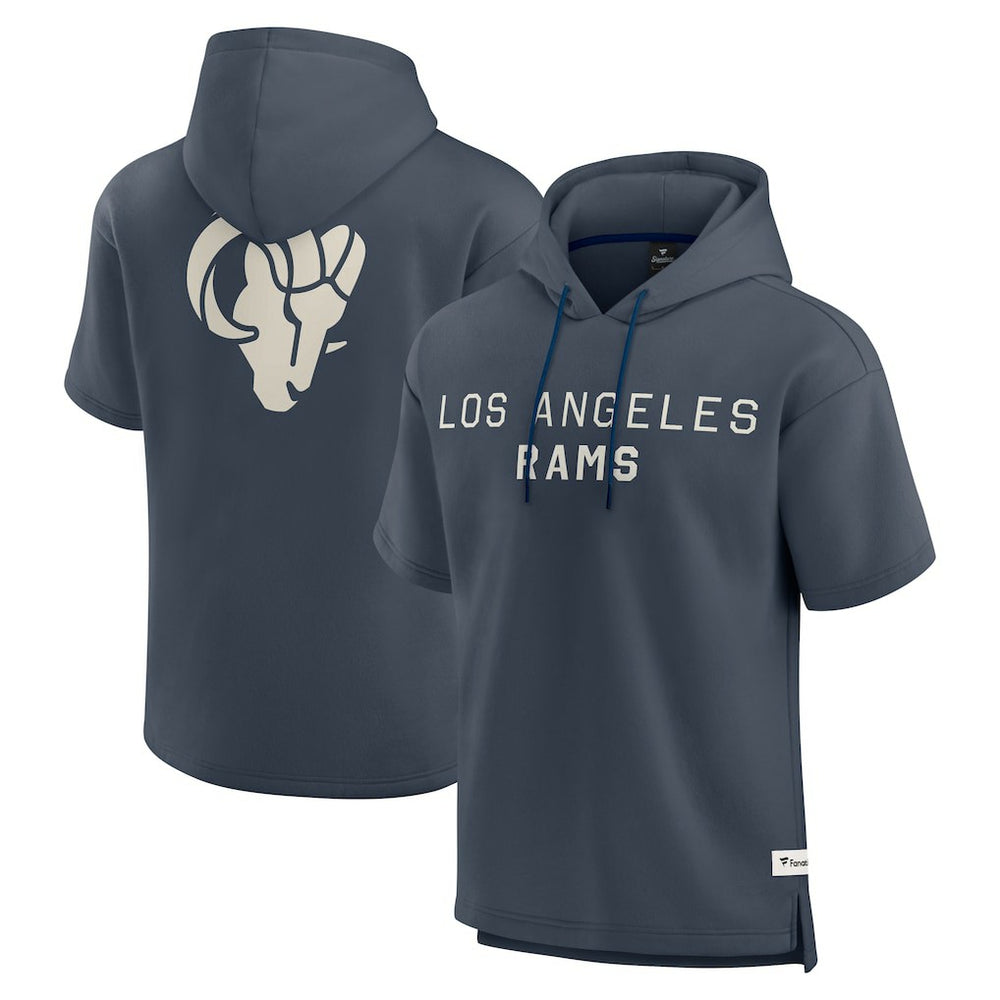 Los Angeles Rams Elements Future Ground Lettering Short Sleeve Pullover Hoodie | NFL US