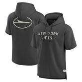 New York Jets Elements Future Ground Lettering Short Sleeve Pullover Hoodie | NFL Outlet