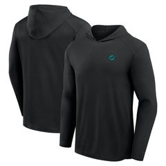 Miami Dolphins Front Office Power Mono Long Sleeve Hoodie T-Shirt | NFL Discount