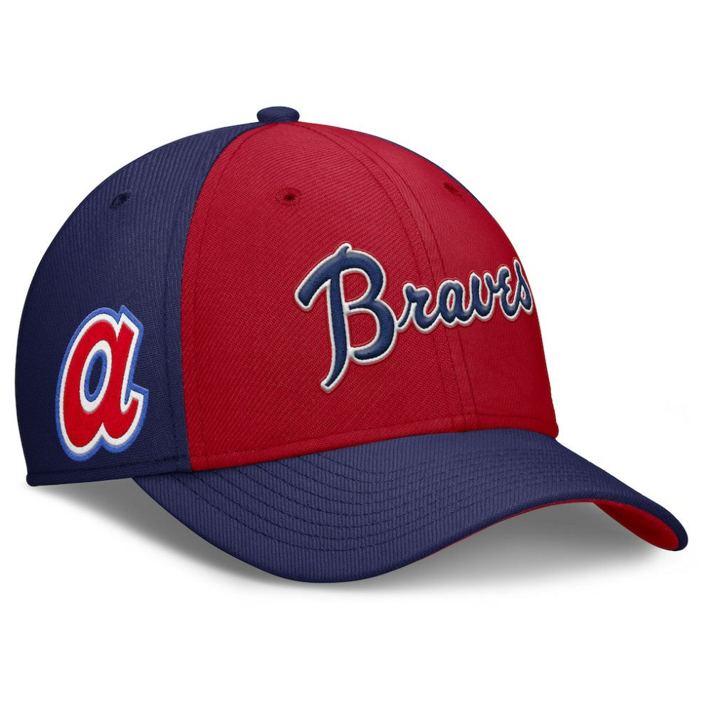 Atlanta Braves Nike Rise Swoosh Performance Flex Hat - MLB Hats
