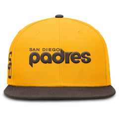 San Diego Padres Nike Cooperstown Two-Tone Dri-FIT Round Bill True Fitted Hat - MLB Hats