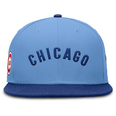 Chicago Cubs Nike Cooperstown Two-Tone Dri-FIT Round Bill True Fitted Hat - MLB Hats