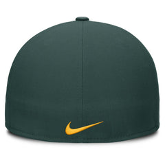 Athletics Nike Wordmark Dri-FIT Round Bill True Fitted Hat - MLB Hats