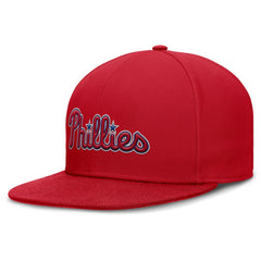 Philadelphia Phillies Nike Wordmark Dri-FIT Round Bill True Fitted Hat - MLB Hats