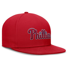 Philadelphia Phillies Nike Wordmark Dri-FIT Round Bill True Fitted Hat - MLB Hats
