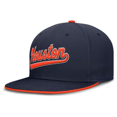 Houston Astros Nike Primetime Dri-FIT Round Bill True Fitted Hat - MLB Hats