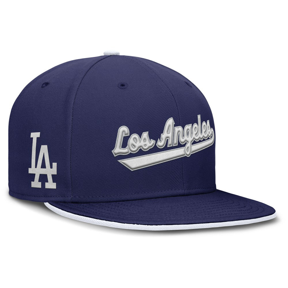 Los Angeles Dodgers Nike Primetime Dri-FIT Round Bill True Fitted Hat - MLB Hats