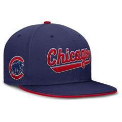 Chicago Cubs Nike Primetime Dri-FIT Round Bill True Fitted Hat - MLB Hats