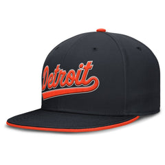 Detroit Tigers Nike Primetime Dri-FIT Round Bill True Fitted Hat - MLB Hats