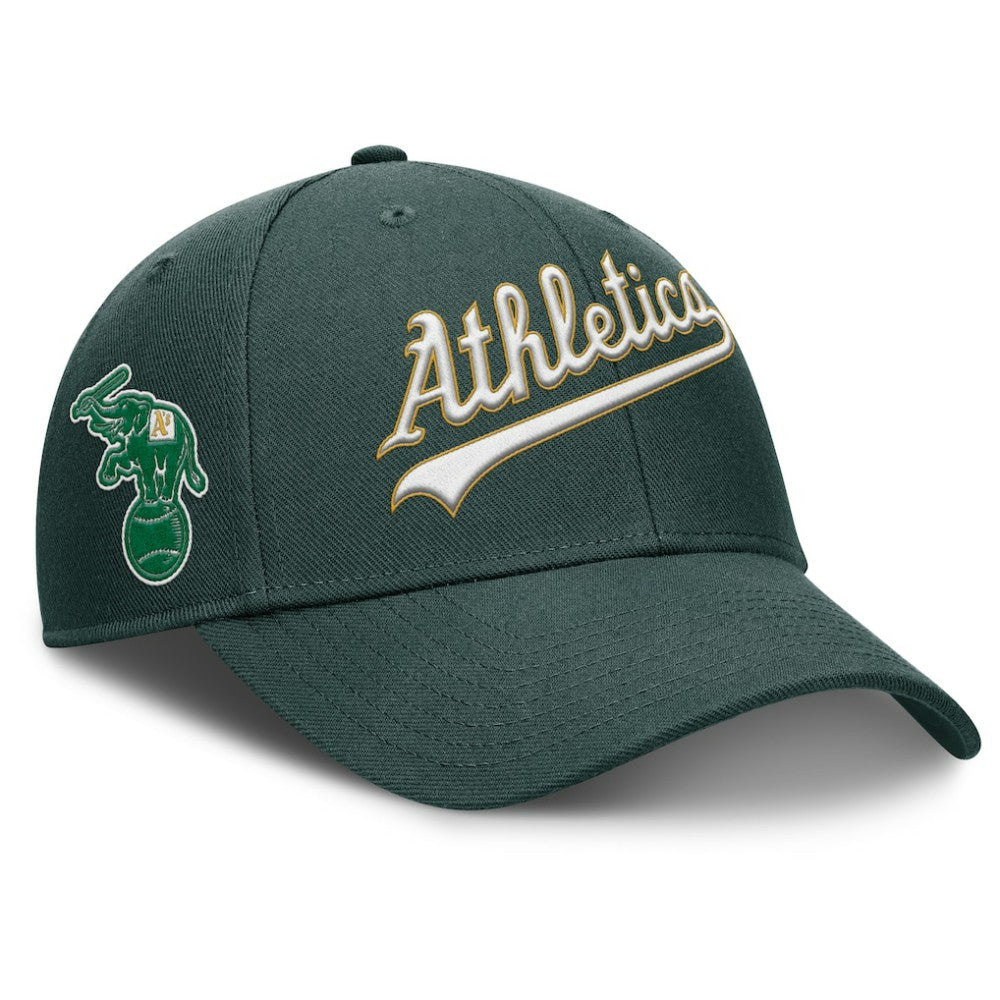 Athletics Nike Rise Gaberdine Adjustable Hat - MLB Hats