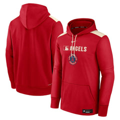 Los Angeles Angels Nike Authentic Collection City Connect Therma Pullover Hoodie - MLB Hoodies