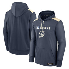 Los Angeles Dodgers Nike Authentic Collection City Connect Therma Pullover Hoodie - MLB Hoodies