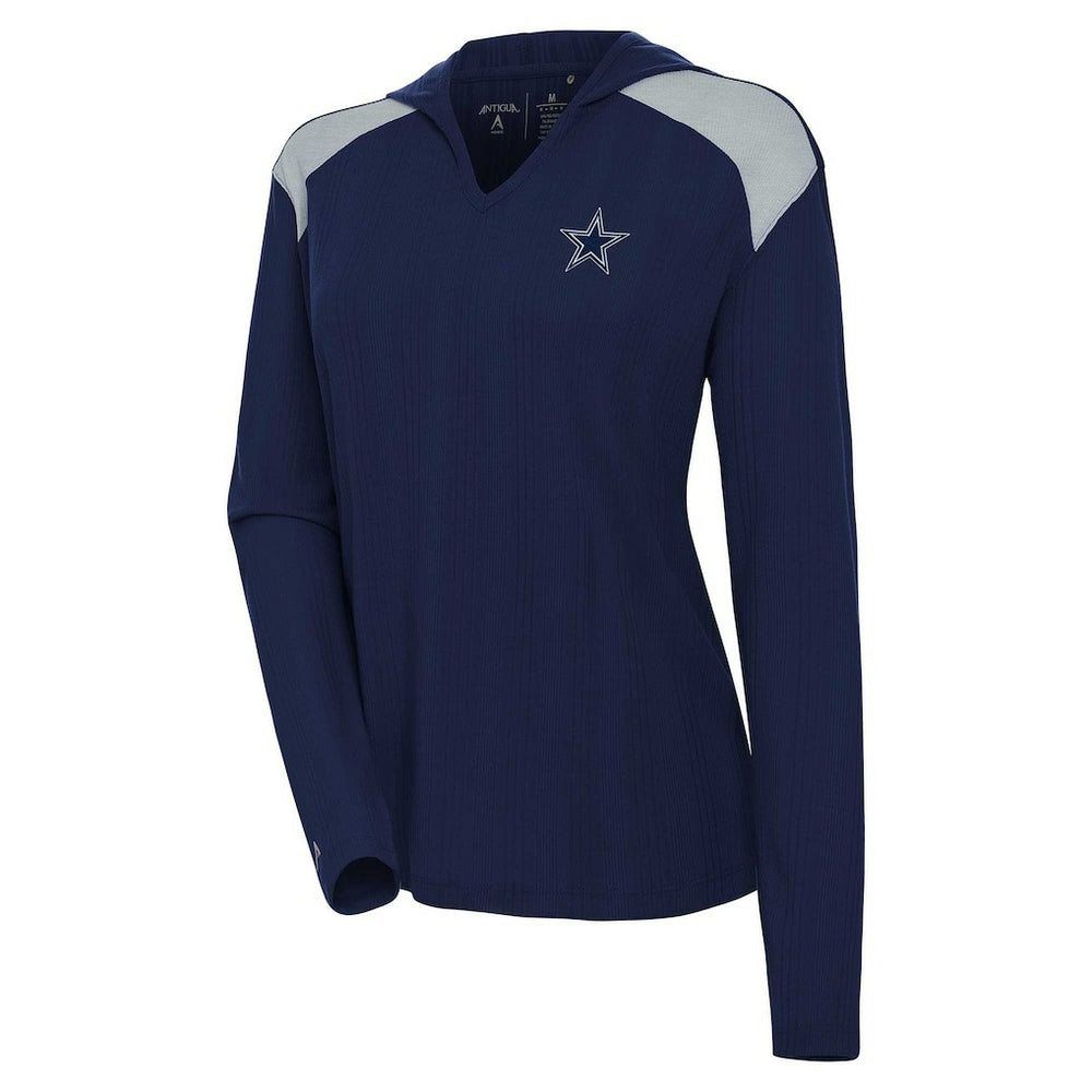 Dallas Cowboys Antigua Women's Opulent Long Sleeve Hoodie T-Shirt | NFL US