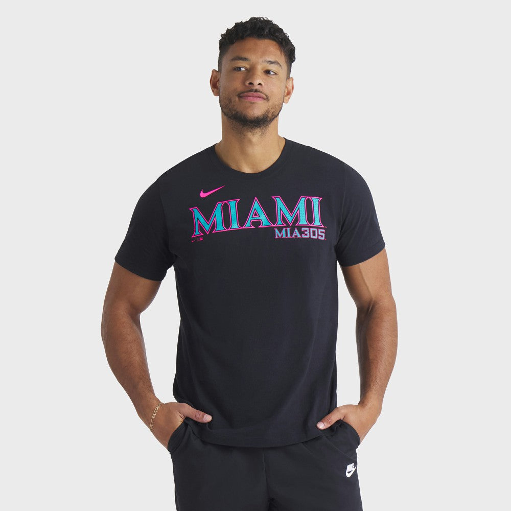 Miami Marlins Nike City Connect Wordmark T-Shirt - MLB T-shirts