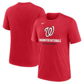 Washington Nationals Nike Logo Tri-Blend T-Shirt - MLB T-shirts