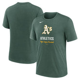 Athletics Nike Logo Tri-Blend T-Shirt - MLB T-shirts