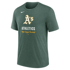 Athletics Nike Logo Tri-Blend T-Shirt - MLB T-shirts