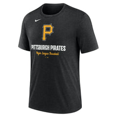 Pittsburgh Pirates Nike Logo Tri-Blend T-Shirt - MLB T-shirts