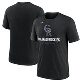 Colorado Rockies Nike Logo Tri-Blend T-Shirt - MLB T-shirts