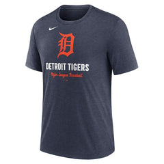Detroit Tigers Nike Logo Tri-Blend T-Shirt - MLB T-shirts
