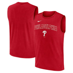 Philadelphia Phillies Nike Knockout Dri-FIT Muscle Tank Top - MLB Tanks