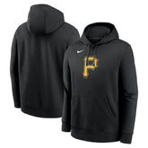 Pittsburgh Pirates Nike Logo Club Fleece Hoodie - MLB Hoodies