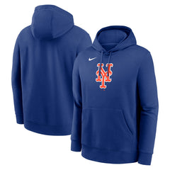 New York Mets Nike Logo Club Fleece Hoodie - MLB Hoodies