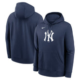 New York Yankees Nike Logo Club Fleece Hoodie - MLB Hoodies
