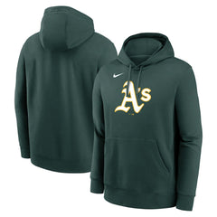Athletics Nike Logo Club Fleece Hoodie - MLB Hoodies