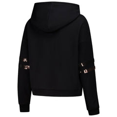 Cleveland Browns Cuce Women's Cropped Sequins Pullover Hoodie | NFL On sale