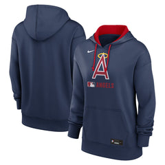Los Angeles Angels Nike Women's Authentic Collection Lockup Alternate Logo Therma Hoodie - MLB Hoodies