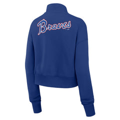 Atlanta Braves Nike Women's Cooperstown Collection Phoenix Fleece Half-Zip Sweatshirt - MLB Sweatshirts