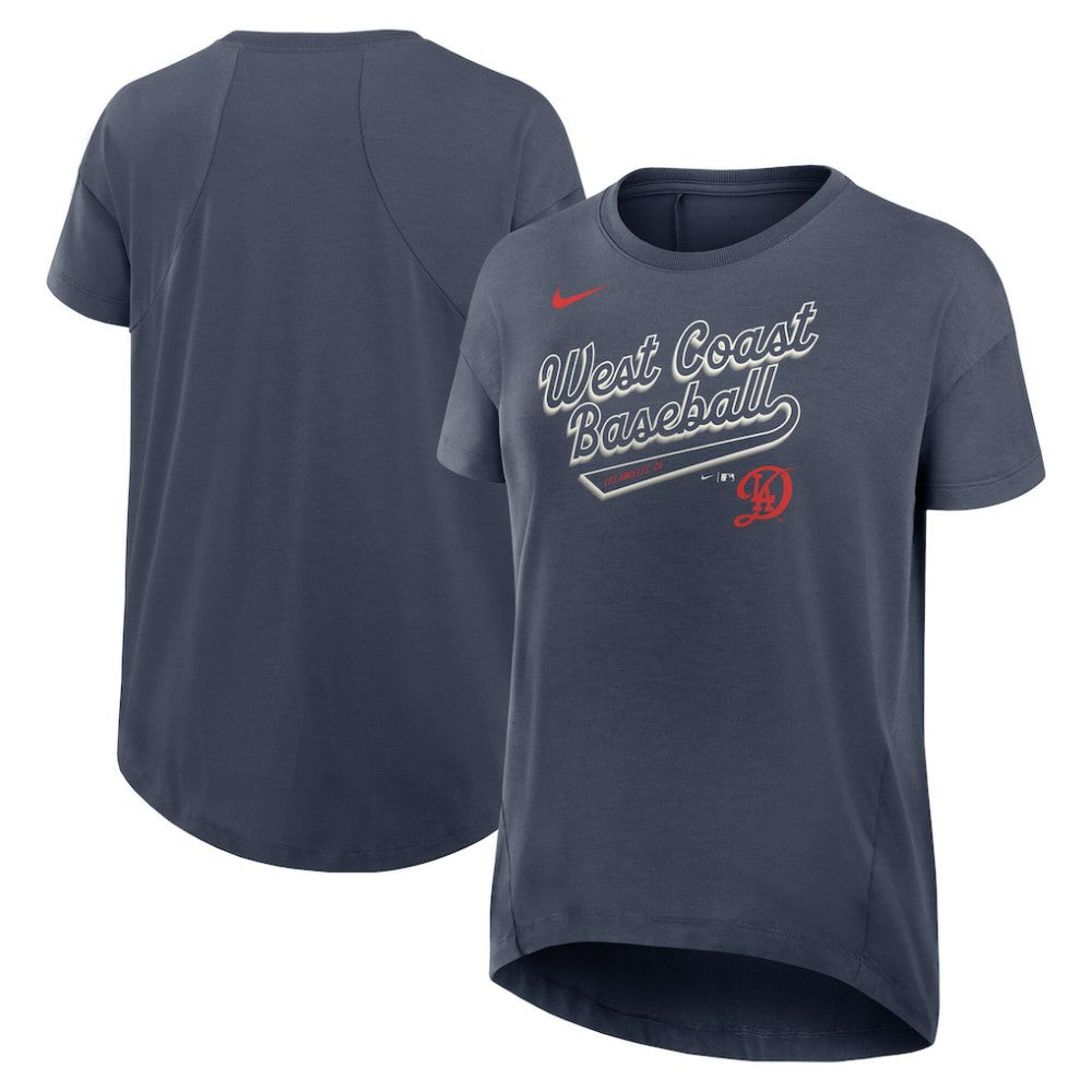 Los Angeles Dodgers Nike Women's 2025 City Connect Flowy Fashion Tri-Blend Dri-FIT T-Shirt - MLB T-shirts