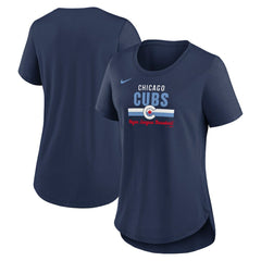 Chicago Cubs Nike Women's City Connect Lockup Tri-Blend T-Shirt - MLB T-shirts