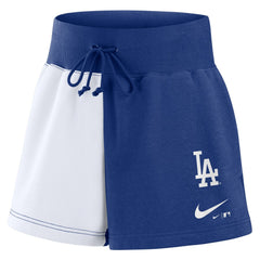 Los Angeles Dodgers Nike Women's Color-Block Phoenix Fleece Lounge Shorts - MLB Shorts