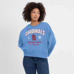 St. Louis Cardinals Nike Women's Oversized High Hip Pullover Sweatshirt - MLB Pullover