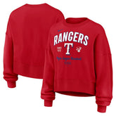 Texas Rangers Nike Women's Oversized High Hip Pullover Sweatshirt - MLB Pullover