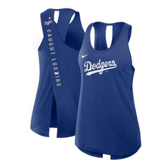 Los Angeles Dodgers Nike Open-Back Crisscross Dri-FIT Tank Top - MLB Tanks