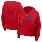 Philadelphia Phillies Nike Women's Cropped Chill Full-Zip Hoodie - MLB Hoodies