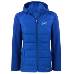 Kansas City Royals Cutter & Buck Women's Evoke Hybrid Eco Softshell Recycled Full-Zip Hoodie Jacket - MLB Jackets
