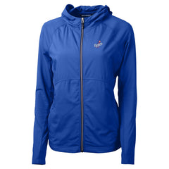 Los Angeles Dodgers Cutter & Buck Women's Adapt Eco Knit Hybrid Recycled Full-Zip Hoodie - MLB Hoodies