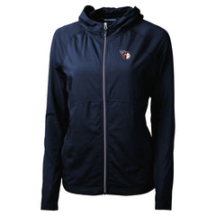 Cleveland Guardians Cutter & Buck Women's Adapt Eco Knit Hybrid Recycled Full-Zip Hoodie - MLB Hoodies