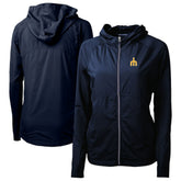Seattle Mariners Cutter & Buck Women's Adapt Eco Knit Hybrid Recycled Full-Zip Hoodie - MLB Hoodies
