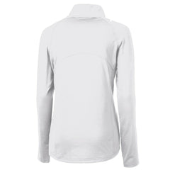 Philadelphia Phillies Cutter & Buck Women's Cooperstown Collection DryTec Adapt Eco Knit Stretch Recycled Raglan Half-Zip Top - MLB Tops
